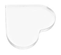 NUOBESTY Acrylic Heart Shaped Ornament with High Transparency and Smooth Edges, for DIY Bases and Artwork, Delicate Design for Wedding Table Decoration or Home Décor