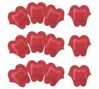 NUOBESTY Adhesive Wound Bandages with Air Permeability and Curing Features First Aid Patches 50pcs Lip Shaped Red Pe Material for Skin Protection and Healing for Skin Protection and Healing