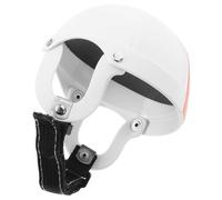 NUOBESTY Adjustable Dog Helmet for Riding with Ear Holes and Reflective Strips Lightweight Safety Hard Hat for Small to Medium Breeds Comfortable Outdoor Pet Headgear for Driving and Biking