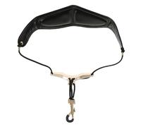 NUOBESTY Adjustable Saxophone Strap for Saxophones Made of Sturdy Black Leather Wear-resistant and Easy to Install Suitable for Most People for Comfortable Playing Color