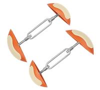 NUOBESTY Adjustable Zinc Orange Iron Stretcher Shoe Abs Pair Tpr Alloy