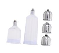 NUOBESTY Airbrush Paint Bottles Plastic Clear Spray Pot with Oxygen Injection for Enhanced Pigment Flow Lightweight Portable Replacement Cups for Painting Art Supplies