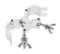 NUOBESTY Aluminum Alloy Double Clamp Light Truss Bracket with Cross Universal Design, Metal Light Clips for Secure and Stable Connection, for Assembling Stage Lighting