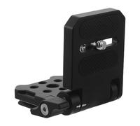 NUOBESTY Aluminum Alloy DSLR Camera Quick Release Plate Clamp with 1/4 Screw Hole, Foldable L-Shaped Stabilizer Mount for Tripod Ball Head, Universal Camera Tripod Accessory for Photography