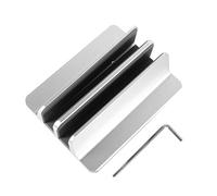 NUOBESTY Aluminum Alloy Laptop Holder Vertical Storage Rack for Notebook Durable Design for Home Office Use Compatible with Laptop Thicknesses Finish