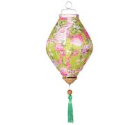 NUOBESTY Antique Lantern Floral Pattern Decorative Charm Outdoor Silk Cloth Lantern Assorted Style