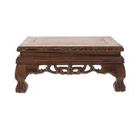 NUOBESTY Aquarium Table Chinese Display Stand Flower Pot Wood Base Teapot Base Bonsai Vase Display Stand Oriental Furniture Wooden Base 1pc Oriental Wood Display Base
