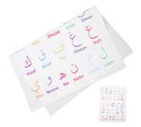 NUOBESTY Arabic Alphabet Poster Alphabet of Numbers Hanger Alphabet Poster Arabic Alphabet Wall Poster Arabic Letter Early Learning Posters Educational Wall Chart Cotton Linen Cute Map