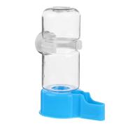 NUOBESTY Automatic Bird Water Feeder Blue for Parrots Cockatiels Quails with Cage Mount Pet Supply Drinking Bottle for Birds No-mess Water Dispenser