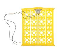 NUOBESTY Automatic Egg Incubator Tray for Home Incubating Use, Plastic Poultry Egg Tray with 16 or 72pcs Capacity, Sturdy Yellow Material Designed to Shelling Rate and Prevent Wear
