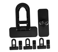 NUOBESTY Baby Proof Cabinet Locks Plastic 4pcs Childproof Latches, Reliable Safety Locks that Reduce Risk of Burns for Refrigerator and Oven for Homes and Kindergartens