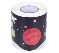 NUOBESTY Back to School Party Space Theme Border Trim with Cartoon Bulletin Board Border Coated Adhesive Sticker for Bulletin Boards and Whiteboards that Decorates Can be Cut at Will
