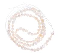 NUOBESTY Baroque Freshwater Pearl Beads with Double Sided Smooth Finish for Jewelry Making DIY Bracelets Necklaces Earrings Craft Beads with Holes for Creative Accessories