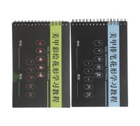 NUOBESTY Beginner nail practice book 2pcs spiral bound workbook with reusable paper, featuring step-by-step tutorials, ideal for salons and nail technicians