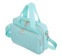 NUOBESTY Bible Book Sleeve Bible Accessories Pouch Polyester Scratch Resistant Multiple Storage Light Green Carrying Book Case with Shoulder Strap for Church and Study