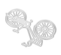 NUOBESTY Bicycle Cutting Die Carbon Steel Metal Cutting Dies for DIY Lovers with High-Strength and Delicate Design Suitable for Etching and Paper Card Craft