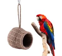 NUOBESTY Bird Nest Hanging Rope Cotton and Hemp for Parrots, Hamsters, Squirrels - Warm Breeding and Sleeping Nest, Suitable for Pet Birds and Small Animals Cage