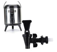 NUOBESTY Black Plastic Dispenser Faucet for Water Barrel Tap Cask Beverage Spigot Stopcock for Drink Bottles Wine Barrels Home Water Dispensers