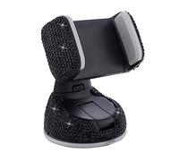 NUOBESTY Bling Car Phone Holder Adjustable Phone Stand for Car Vent Compact Design Stable Scratch Multi Angle Usable for GPS Navigation and Music Enjoyment