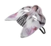 NUOBESTY Blue Cat Face Mask for Halloween and Cosplay, Made of Eva and Fabric with Practical Unisex Design, Funny Short Cat Style for Men and Masquerade