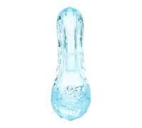 NUOBESTY Blue Crystal Shoe Decorative Mini High Heel Ornament for Desktop Display, Princess Style Doll Accessory,