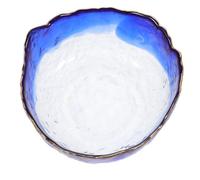 NUOBESTY Blue Glass Manicure Bowl with Spacious Design to Contain Size Hand for Hand Soaking and Nail Softening Soak, Suitable for Home DIY Nail Art and Self-manicures