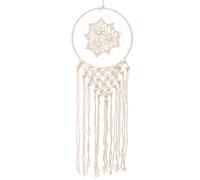 NUOBESTY Bohemian Cotton Rope Dream Catcher Small 20Cm Macrame Wall Hanging Decorative Ornament for Adult Bedroom and Wedding Home Décor
