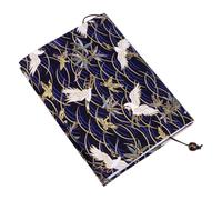 NUOBESTY Book Cover Stretchable Book Covers Sleeve Textbook Notepad Protector Cloth School Book Protector Oil Book Cover Easy to Put On Jacket Dark Blue Textbook Cover