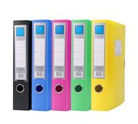 NUOBESTY Box Files Pack of 5 Plastic Archives Cases with Lid 32x23.6x5.5cm