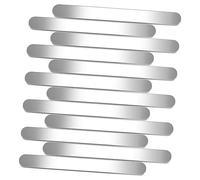 NUOBESTY Bracelet Blanks for Jewellery Making 12pcs Stainless Steel Strip Anti-Rust DIY Bracelet Strip Open Bracelet Strip Craft Bracelet