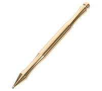 NUOBESTY Brass Acupressure Pen for Facial and Foot Massage, Lightweight Double-Ended Trigger Point Massager Stick with Spring Tip Probe, Hygienic Manual Roller for Home the Go Use