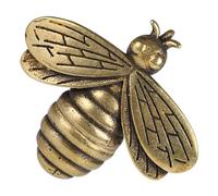 NUOBESTY Brass Bee Charm Pendant Vintage Hanging Keychain Decoration Multifunctional DIY Craft Accessory Hand-painted Artistic Design for Jewelry and Home Decor