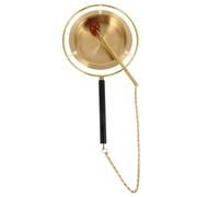 NUOBESTY Brass Buddhist Temple Bell Yin Qing Hand Chime with Comfortable to Hold and Delicate Design, Purify Surroundings and Gift for Buddhists in Buddhism Rituals