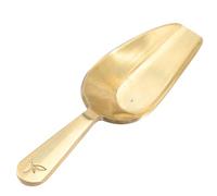 NUOBESTY Brass Tea Scoop Small Metal Tea Shovel Kitchen Coffee Bean Grain Scoop Home Brewing Accessory