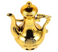 NUOBESTY Buddha Offering Kettle Decorative Pitcher 330ml Golden Plastic Vintage Container for Temple Religious Ceremonies Light Weight