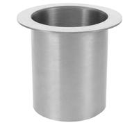 NUOBESTY Built-In Countertop Waste Chute Lid - Stainless Steel Trash Grommet for 85-100mm Holes - 110 mm Round Knock Flap Recessed Garbage Cover