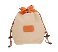 NUOBESTY Canvas Camera Pouch for DSLR and Mirrorless Cameras Medium Travel Storage Bag for Lens Accessories Stylish Durable and Versatile Design