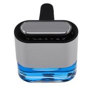 NUOBESTY Car Air Freshener Vent Clip Silver Aluminium Alloy Portable Essential Oil Diffuser with Compact Design for Automotive Odor Decoration