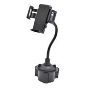 NUOBESTY Car Cup Holder Phone Mount with Flexible Long Arm Sturdy Scratch Mobile Phone Holder for Safe One Handed Operation Compatible with Smartphones