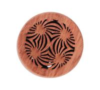NUOBESTY Car Diffused Wood Diffuser Brown Aromatherapy Scented Air Freshener Wooden Accessory for Car Interior and Gift