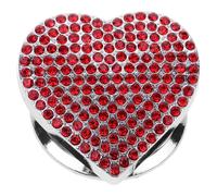NUOBESTY Car Ignition Button Cover Heart-shaped Red Push to Start Button Decoration Protector Anti-scratch Engine Start Switch Cover for Vehicle Interior