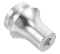 NUOBESTY Car Shift Knob Adapter Gear Shifter Adapter Manual Gear Knob Sleek Modern Design Aluminum Alloy Silver Wide Precise Compatibility Fit for Car Repair