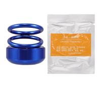 NUOBESTY Car Solar Air Freshener with Rotating Double Ring Design, Automotive Interior Aromatherapy Diffuser Accessory with Blue Fragrance Pad for In-Car Air Freshening and Decoration