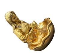 NUOBESTY Catechism Catholic Church Holy Water Font, Resin Virgin Mary Religious Home Decor, Sturdy and Safe for House Entrance, First Communion and Christian Prayer Space