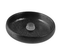 NUOBESTY Ceramic Flower Frog Holder Set Vintage Flower Arranger with Stainless Steel Pin Shallow Plate for DIY Floral Arrangements Japanese Style for Home and Office Decor