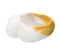 NUOBESTY Ceramic Hamster Food Bowl Non-tip Small Animal Feeder for Bunny Rat Chinchilla Cage Accessory with Sturdy Material Suitable for Pet Feeding Supplies