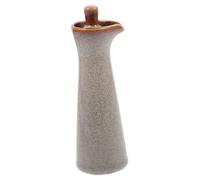 NUOBESTY Ceramic Japanese Style Condiment Bottle with Lid Multi-functional Oil and Vinegar Container for Home and Restaurant Use Vintage Kiln-glazed Design Suitable for Soy Sauce Sugar and