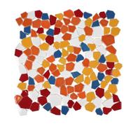 NUOBESTY Ceramic Mosaic Tiles for Crafts with Irregular Appearance and Even Edges, Easy for DIY Home and Garden Decoration, Colourful Pieces for Creative Mosaic Art Projects
