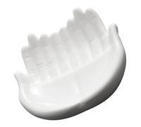 NUOBESTY Ceramic Sushi Plate Decorative Dessert Tray Buddha S Hand Shape for Serving Snacks and Appetizers Food-Grade Dinnerware for Restaurant and Home Use