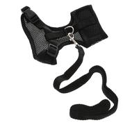 NUOBESTY Chicken Harness Leash for Roosters and Hens Extra-long Traction Rope for Outdoor Walking Protective and Comfortable Pet Saddle Black